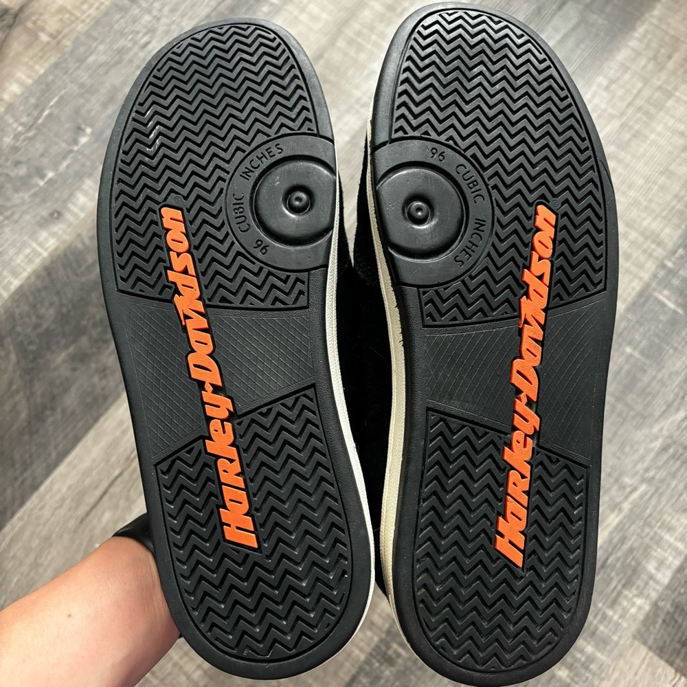 Harley Davidson Suede Steel Toe Shoes, EUC - Picture 6 of 16